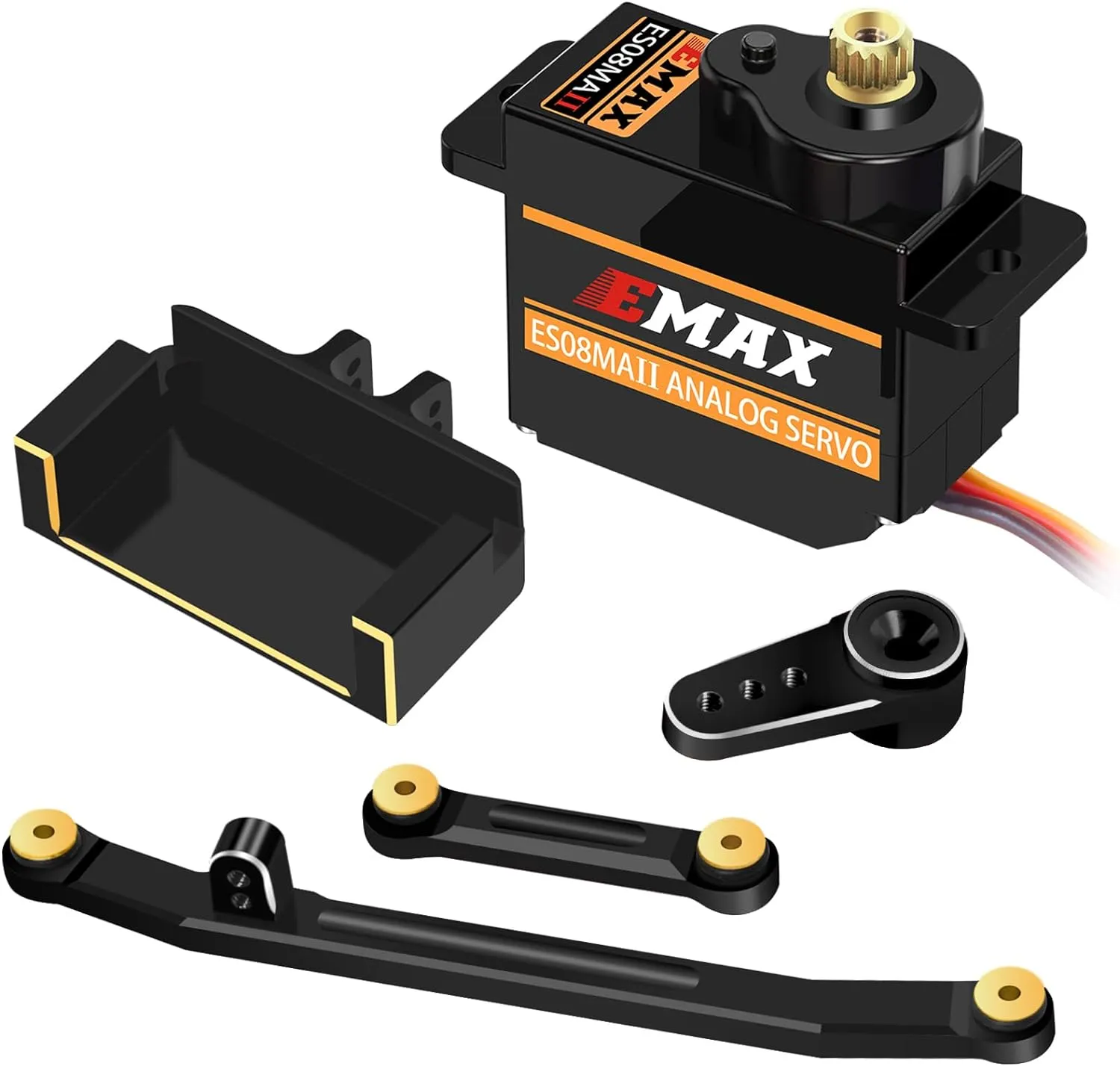 Green Aluminum Servo Mount & Horn Kit For Axial SCX24 Crawler - Fits Emax ES08MA II Servo, CNC Machined Upgrade Parts - View #11