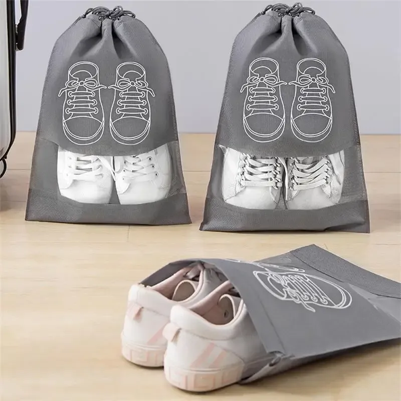 10 Pack Travel Shoe Storage Bags: Waterproof, Moistureproof