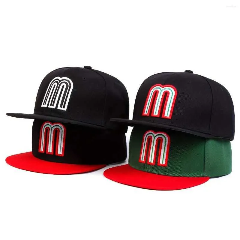 Ball Caps Mexico M Letter Embroidery Baseball Cap Men Women Adjustable Hip Hop for Unisex Outdoor Casual Hat Cotton Snapback