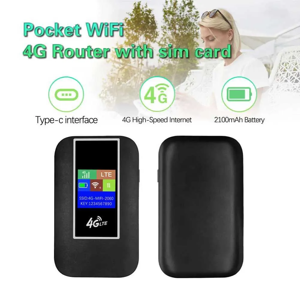 Routeur 4G LTE Internet sans fil Type-C 150 Mb/s, point d'accès mobile de poche avec emplacement pour carte SIM, modem-routeur pour la maison, le bureau ou la voiture_voghion.com