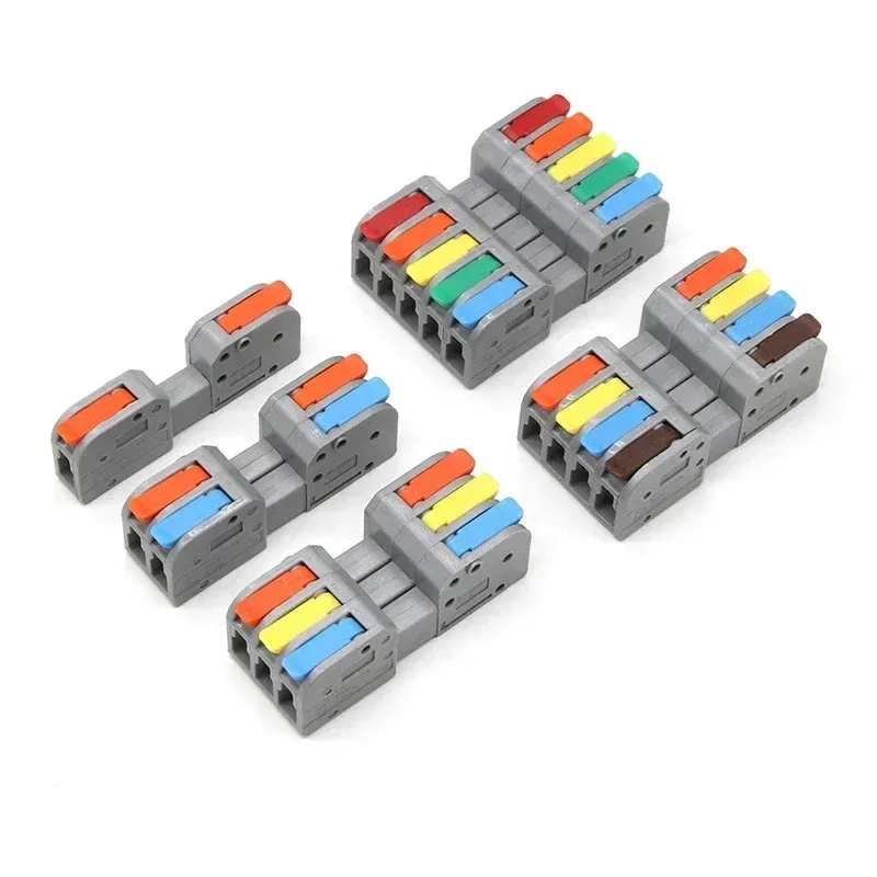 Compact Quick Wire wire connectors with Push-in Butt