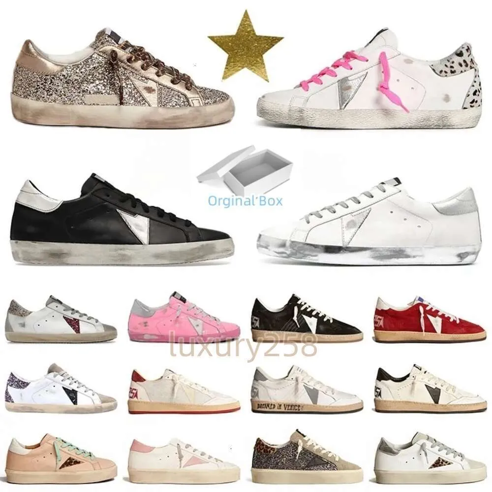 Golden Goode Casual Designer Designer Sneakers Womens Low Golden Goode Supers Superstar Dirty Super Star White Pink Green Ball Star Trainers Outdoor Shoes1