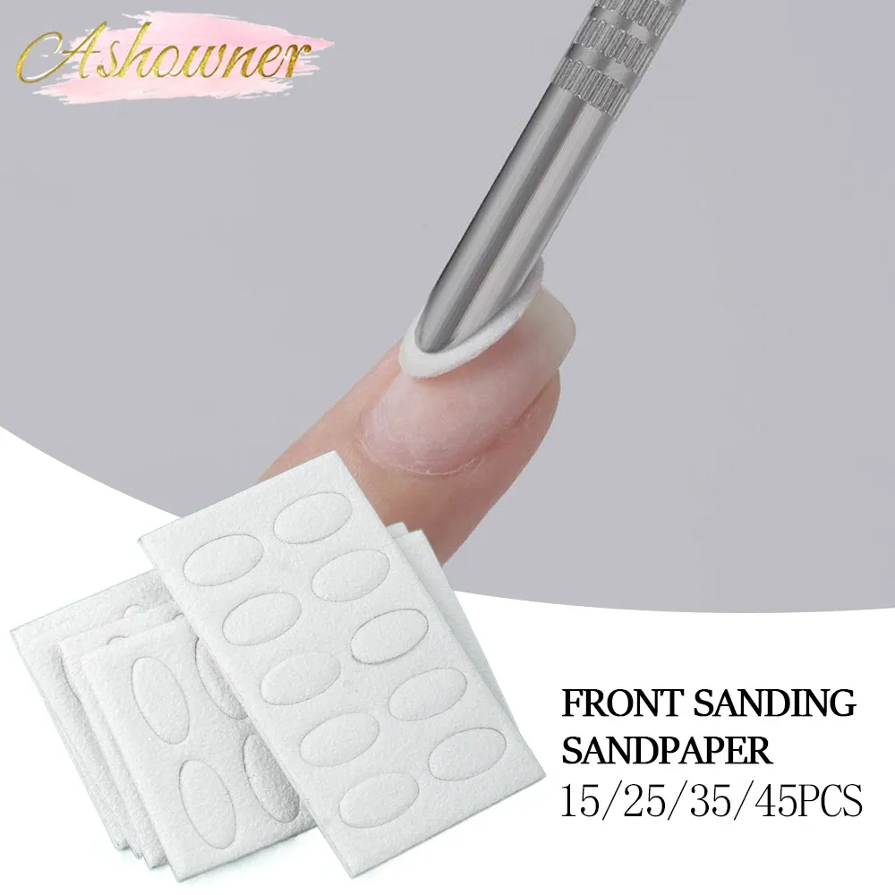 Nail Steel Push Front Sanding Slice Remove Dead Skin Polish Nail Beveled Steel Pusher Replacement Scrub Sheet Nail Cleaning Tool