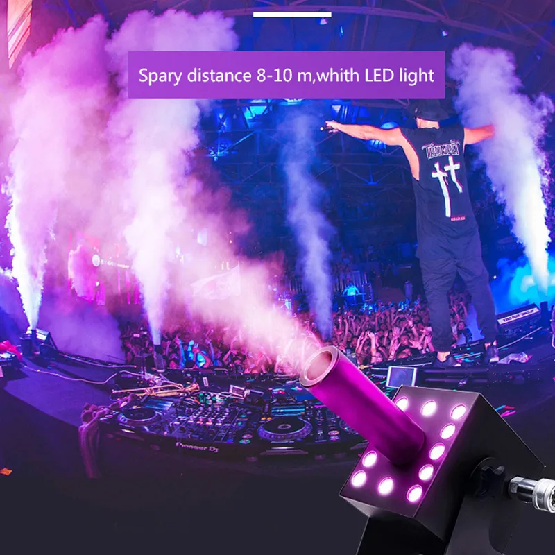 LED CO2 Jet Machine 3-in-1 RGB Fog Effect DMX Controlled 70W 90