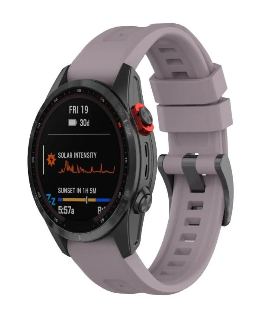 Pour Garmin Fenix 7655 plus TACTIX 7 Delta Instinct 2 Descente G1 Epix Wath Strap 26 mm Silicone Remplacement de la montre STRAP DEL6529627