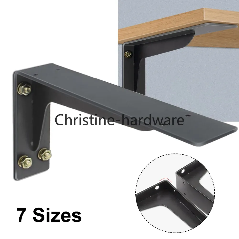 7 Sizes Triangle Folding Angle Bracket Heavy Support Adjustable Wall Mounted Bench Table Shelf Bracket Furniture Hardware