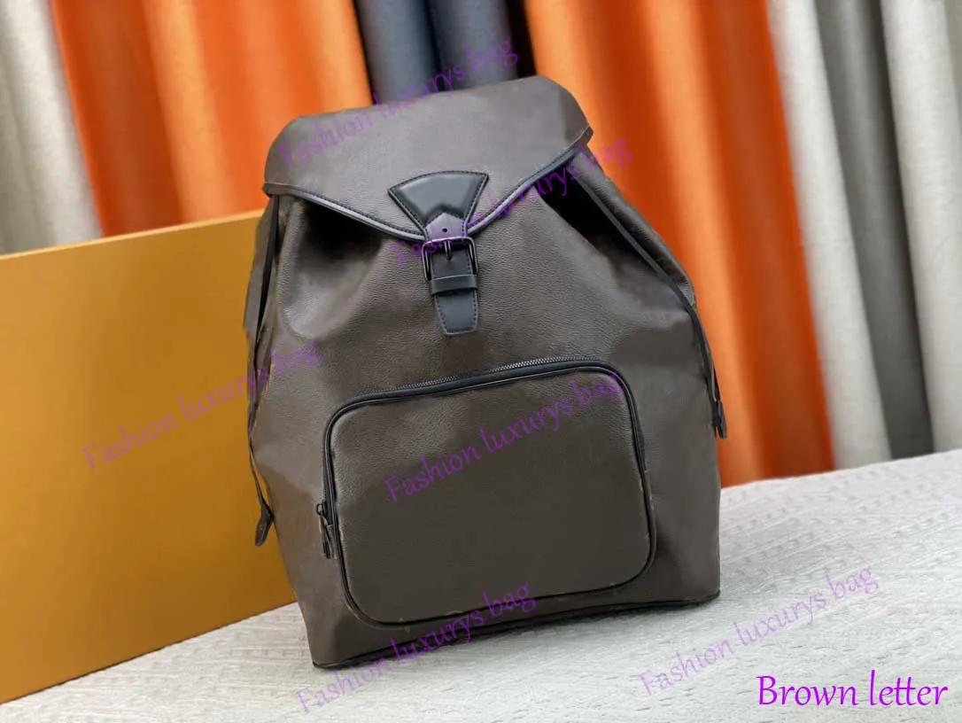 Sırt çantası stili yeni erkekler kadın moda gündelik tasarım lüks montsouris backpack okul çantası üst ayna kalitesi m46683 m23127 kese cüzdan açık çanta