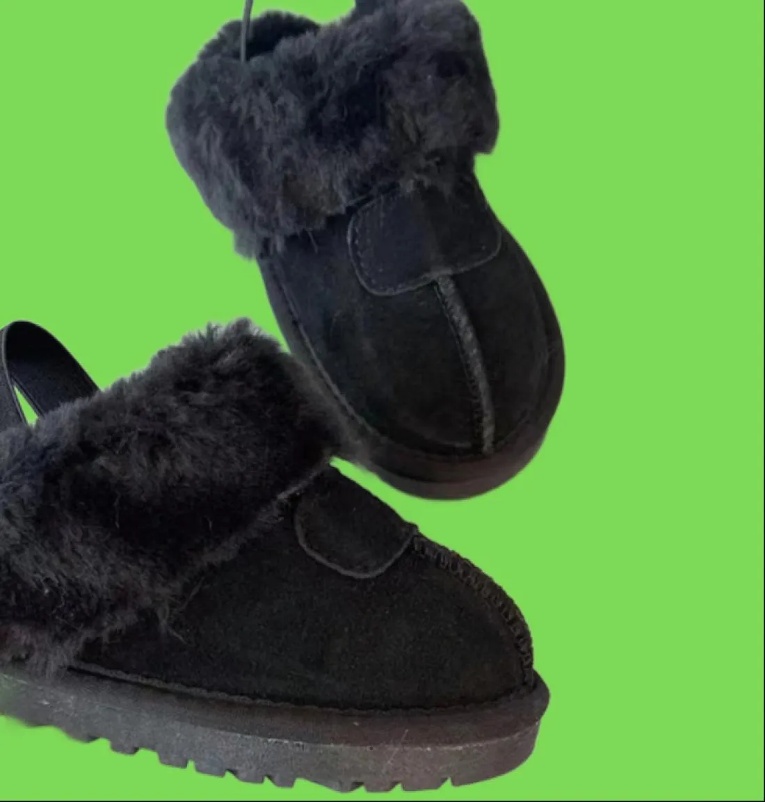 Designer per bambini Slides Slide sandali invernali Slide Slippista ora Mocassini Sfuff in gomma peluche Classica non slittata GIR2139801
