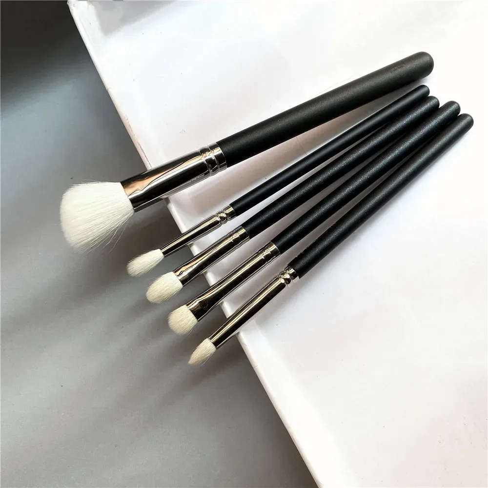 Kits Makeup Brushes Set 5pcs (168 217 219 221 239) Hoils blancs de chèvre blanche contour contour à paupières crayon crayon de mélange