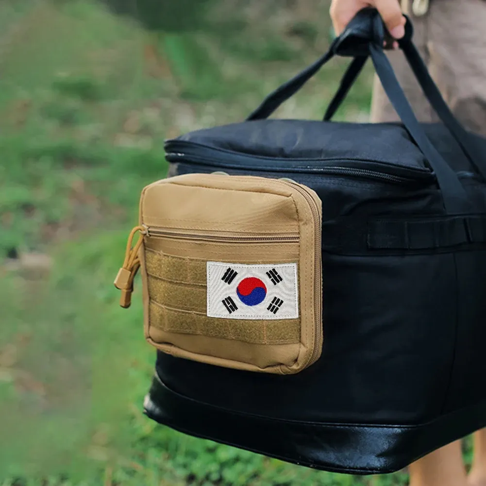 South Korea Tactical Embroidered Hook and Loop Patch 3.15 × 2.36 in 8 × ...