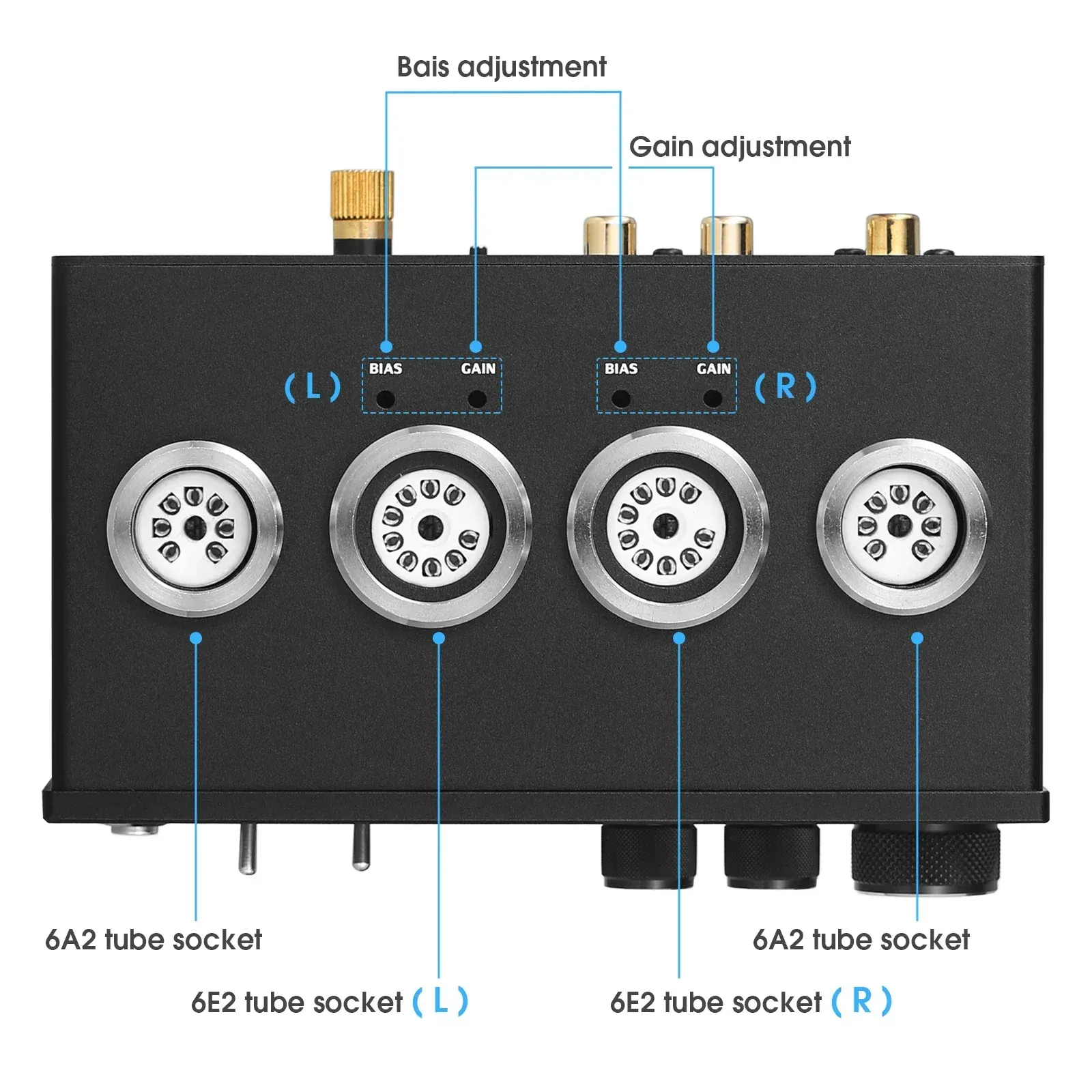 Douk Audio T4 PRO Vacuu Tube Phono Preap, Turntable Preaplifier