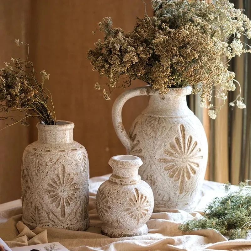 Vasen französische Stil ländlicher Schnitzerei