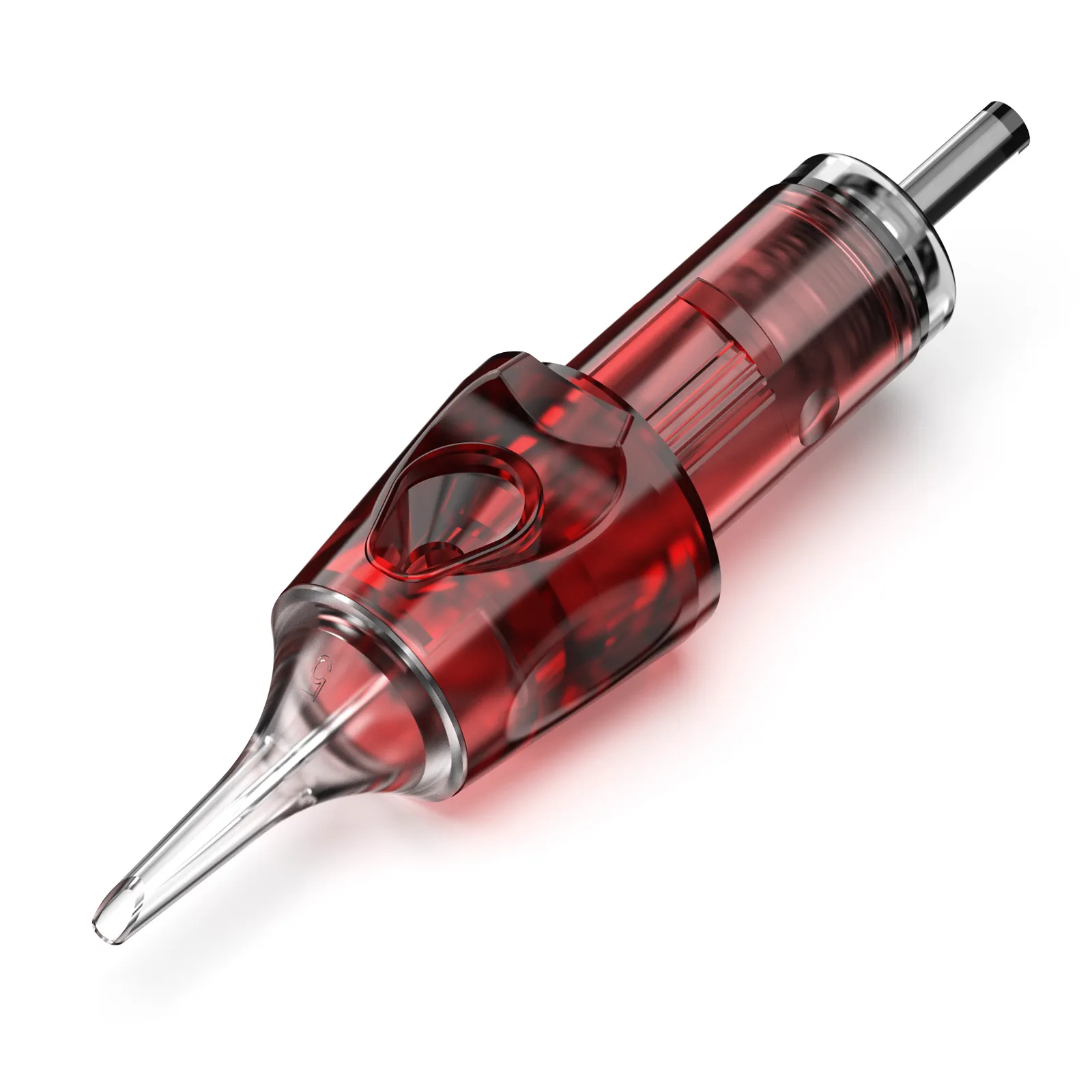 CNC Brasile Spedizione 20 pezzi Tattoo Police Needl Red Siringe Syringe Needl per tatuaggi RL/RM (0,3 mm)