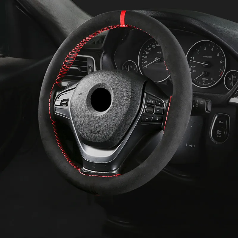 Car Steering Wheel Cover Breathable And Non Slip Microfiber Leather Steering Wheel Cover Universal 38cm/15 Inch – Buy The Best Products In The Online Store
