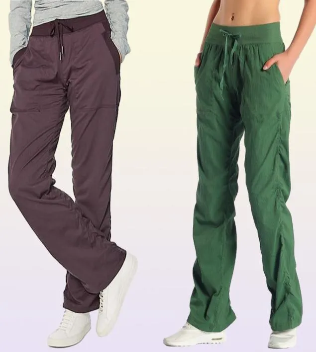 Women039s Pants Capris Högkvalitativ Loose Workout Dance Studio Midje Sport för kvinnor Casual Gym Long Wide Leg1997058