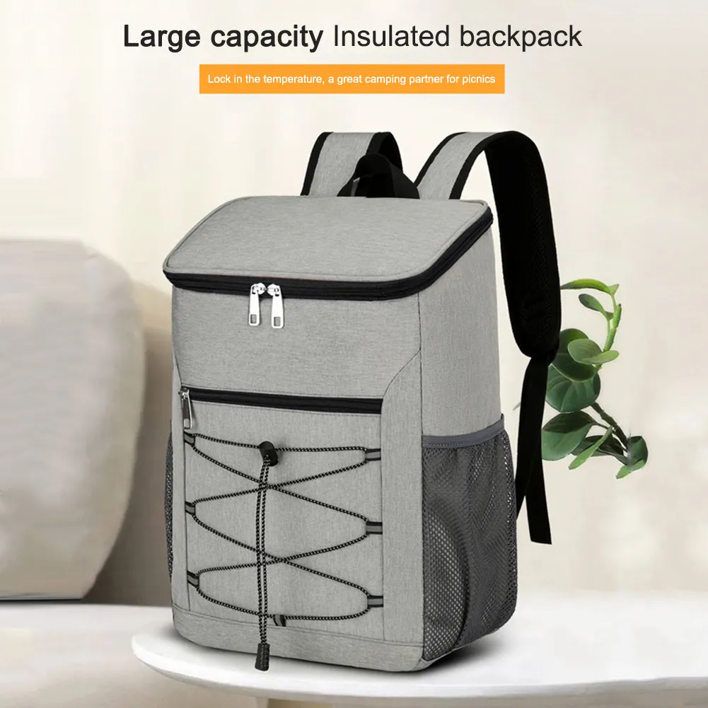 Insulated Cooler Backpack 20L Portable Thermal Bag With  display picture 1