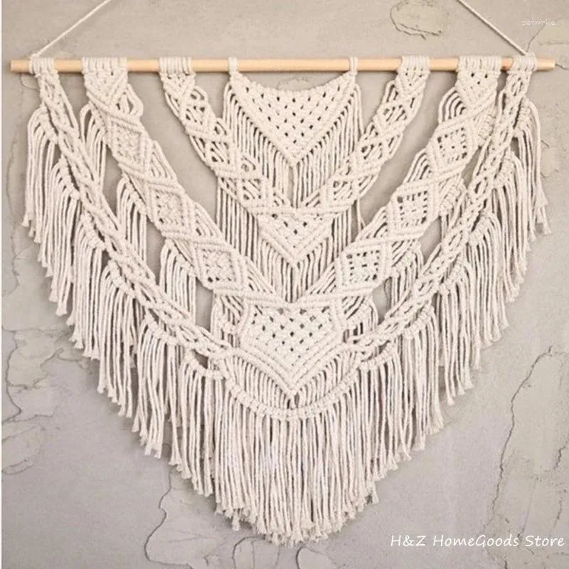 Tapisseries dernier macrame mur suspendu boho décor bohemian fibre art moderne home home maison