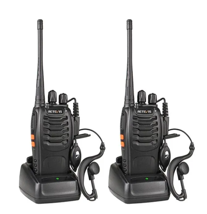 2PCS RETEVIS H777 Walkie Talkie 16ch 2way Radio USB z słuchawkowym przenośnikiem