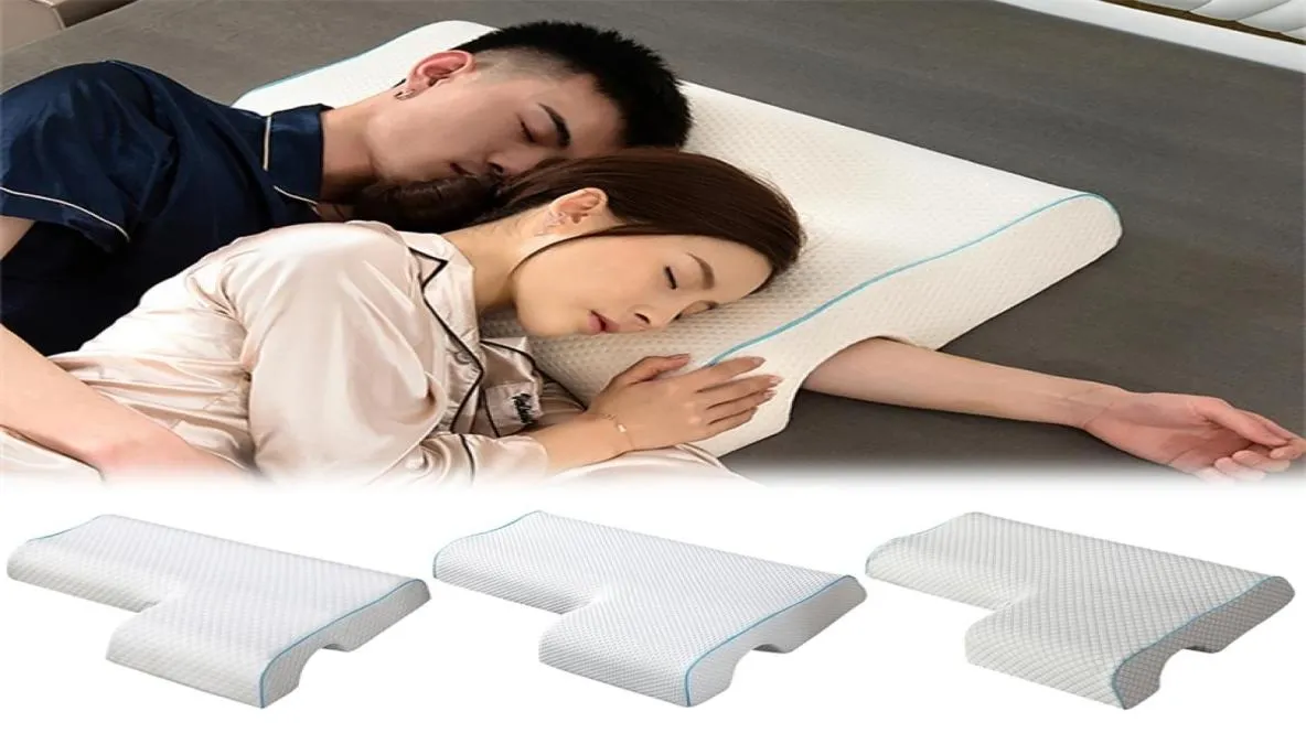 Couple Pillow Slow Rebound Memory Pressure Pillow AntiHand Paralysis Lovers Pillow Women Men Left Right Arm Neck Bed Supplies 2015311782
