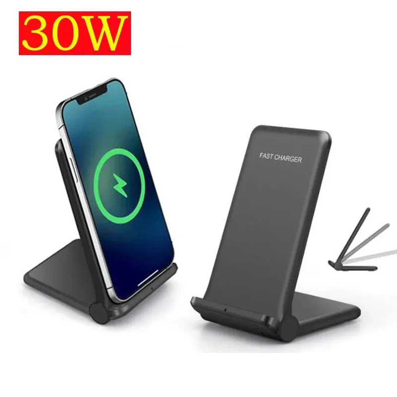 Laddare för Samsung Galaxy S23 Ultra S23 S23+ Qi trådlös laddningsinduktion 30W Fast Charging Pad Wireless Charger