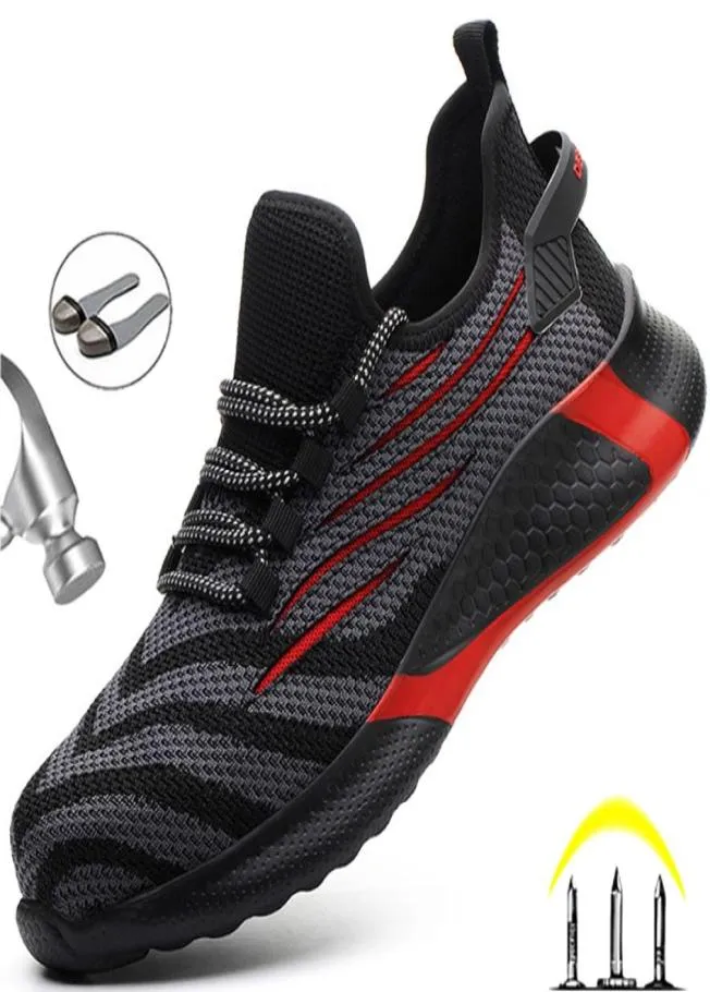 Men Work Safety Shoes Antipuncture Working Sneakers Male Indestructible Lightweight women Safety Boots7603410