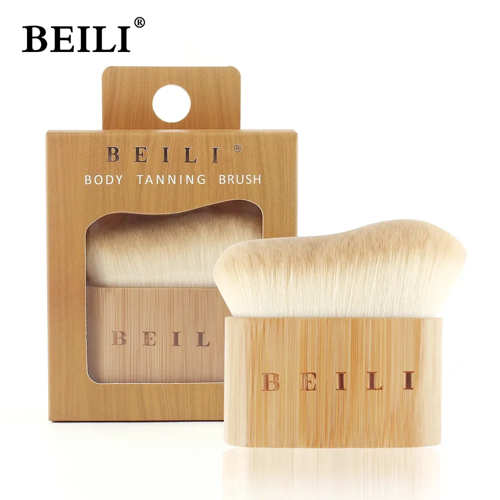 Kits Beili Magic Brush voor make -up foundation body face borstel met fijn dichte top draagbare grote cosmetische gereedschappen bamboe hendel 1 stcs