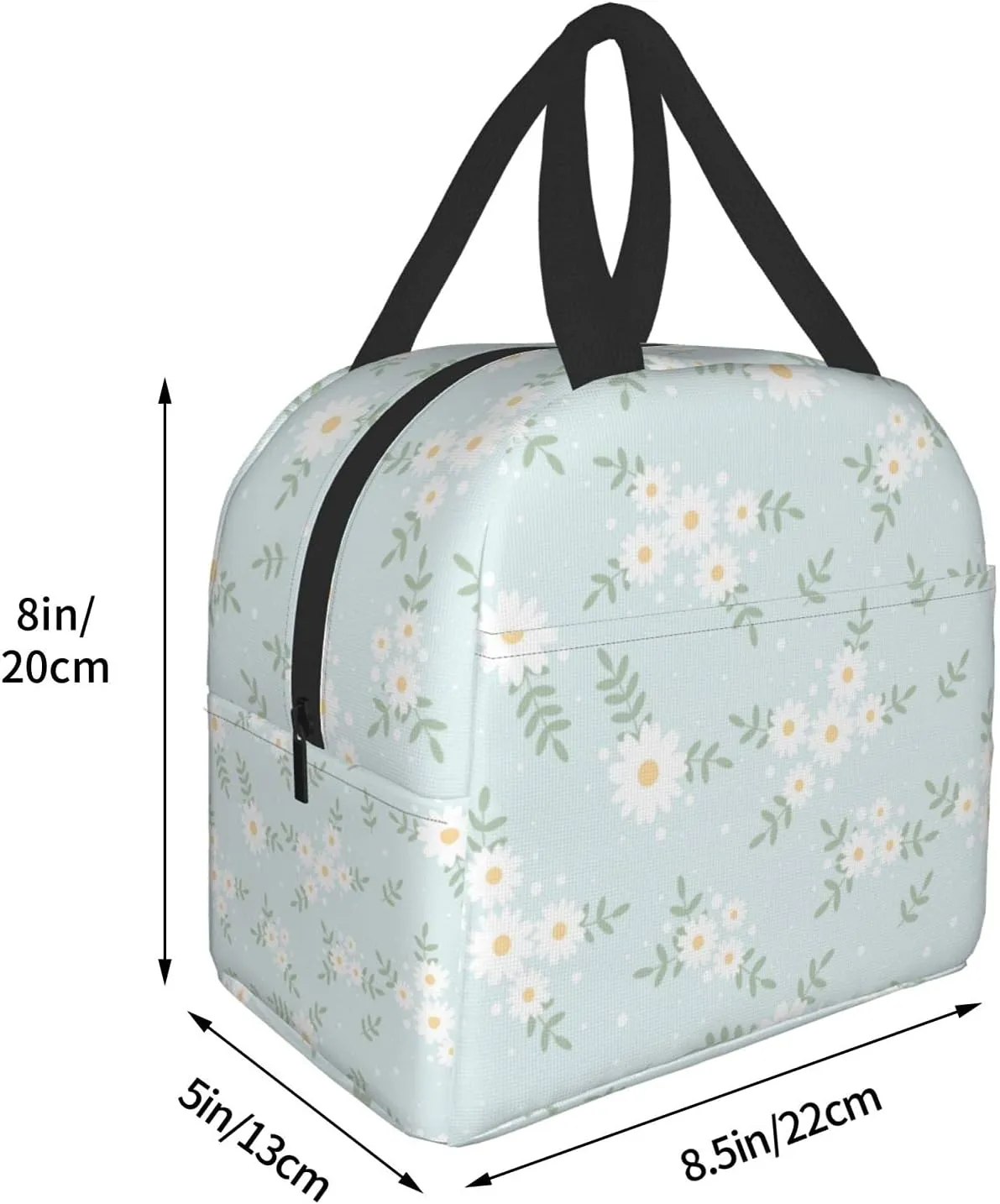 Daisy Flower Blue Isolle Isoled Bag Protable Térmico Cooler