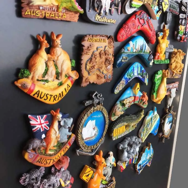Canguro dell'Australia Magnete del frigorifero Magneti decorativo Apribottiglie Tourist City Travel Souvenir Collection Regalo Forte adesivo per frigorifero