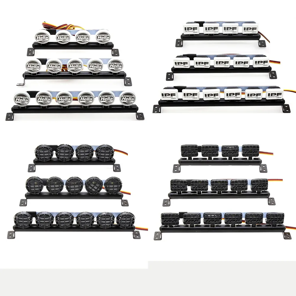 Rccrawler Light Module LED Remote Control Car Roof Light Round and Square Lamps for 1/10 RC ...