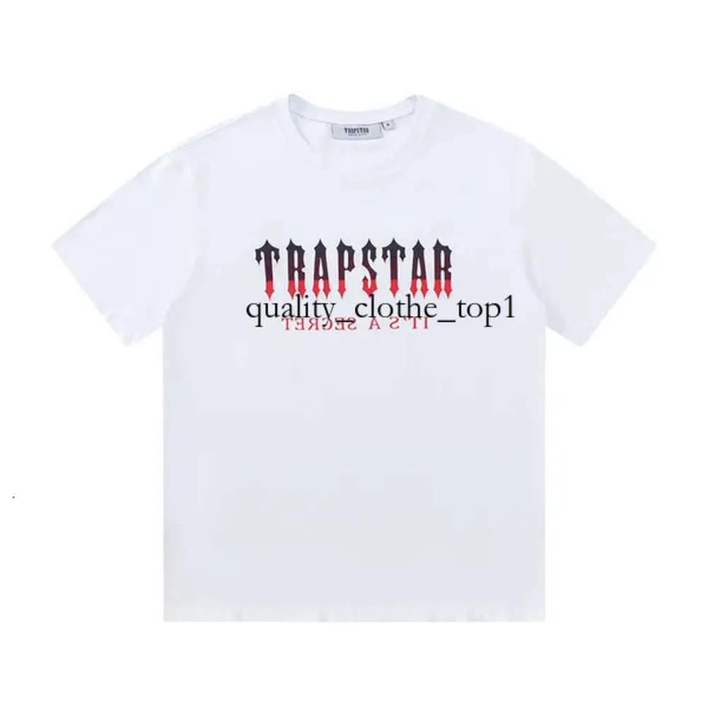 Herr t-shirts varumärke Trapstar Haikyuu Fashion Spela London tryckt Hög gram tung dubbel bomullsanime Casual Short Sleeve Shirt Men t-shirt Women's Clothing 567