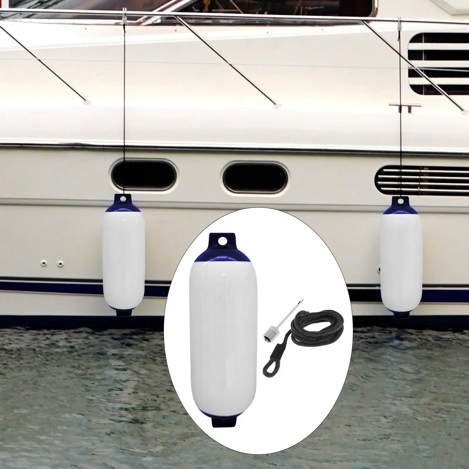 Boote Bootsfender Bootszubehör Yacht Kotflügel Stoßstangen Marine Boat Fender für Sportboote Bassboote, die Anlegepolsterung docken