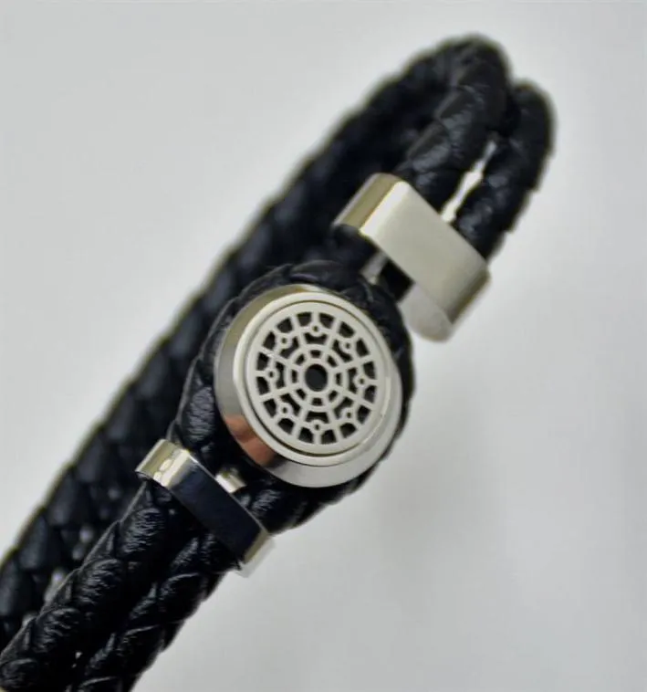 Luxury Black Woven Leather Armband med MT Branding French Mens Man Jewelry Charm Armband Pulseira som födelsedagspresent298S5162900