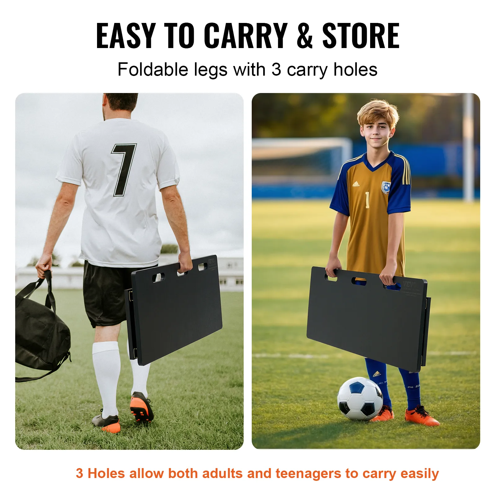 VEVOR 45"X18" Soccer Rebounder Board Trag Produktbild-Vorschau 5