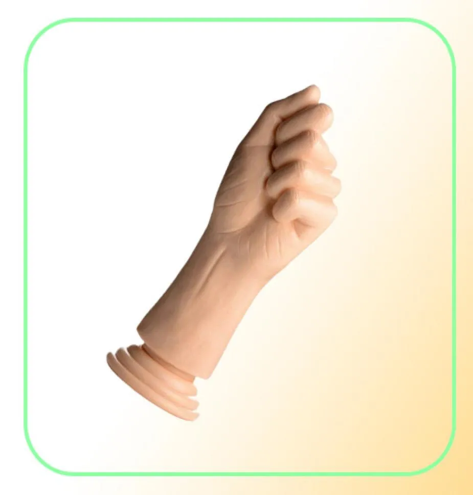 Enorme armvuistdildo's vrouwelijke masturbatie GSPOT Massager Big Hand Palm Dildo grote anale plug volwassen producten seksspeeltjes voor vrouw Y201001768