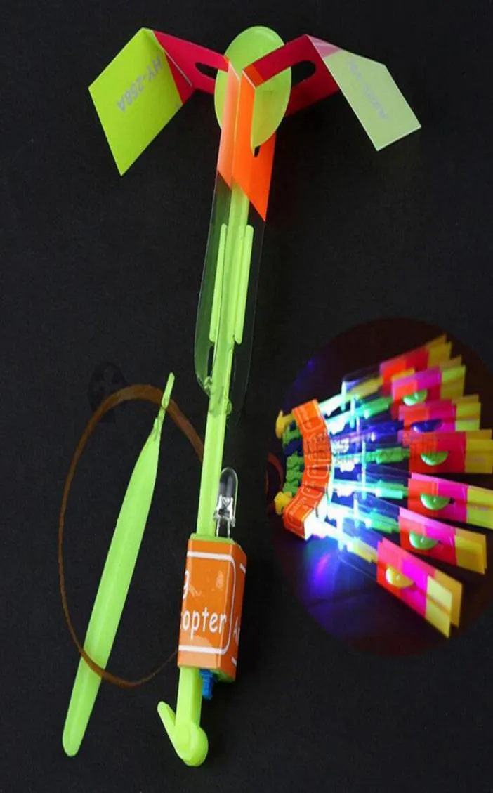 FLIER FIRIER LED Flying Flying Arrow Harw Helicopter Volante Umbrella Kids Toys Amazing S Lightup Parachute Gifts Sea O3987435