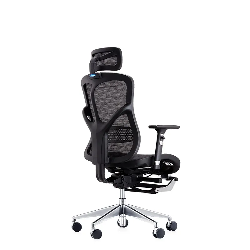 Przewodniczący wykonawczy wysoko ergonomiczne i rozkładane krzesło wyścigowe biurowe z podnóżkiem