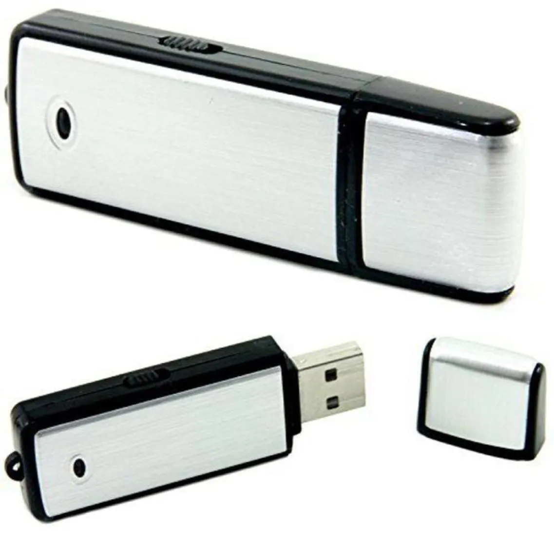USB Sound Recorder - 8 GB Voice Recording Device - Digital O Recorder - Inget blinkande ljus vid inspelning av PQ1417023277