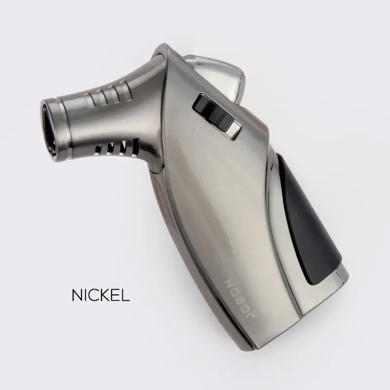 Jobon Triple Torch  Flame Lighter Creative Flame Lock Gas Refillable Windproof Lighters for Cigar