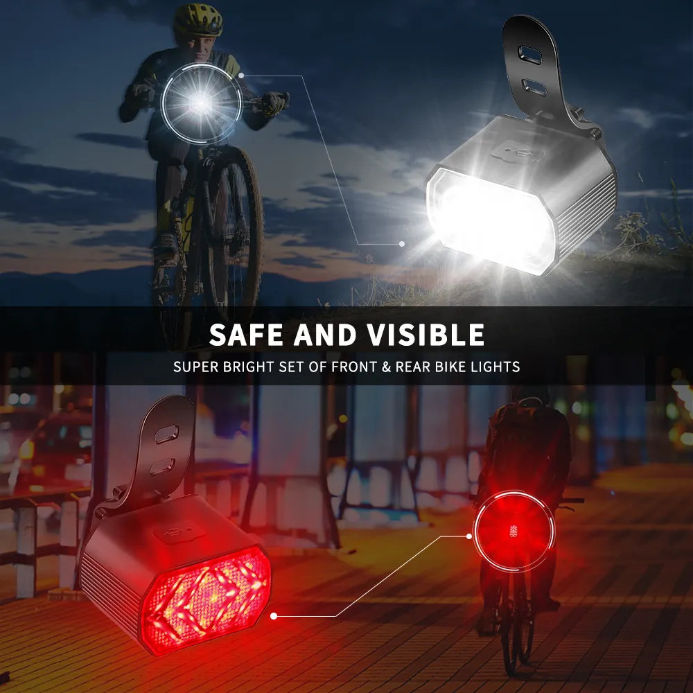 Amazon.com : X-TIGER Bike Lights Front and Back for Night