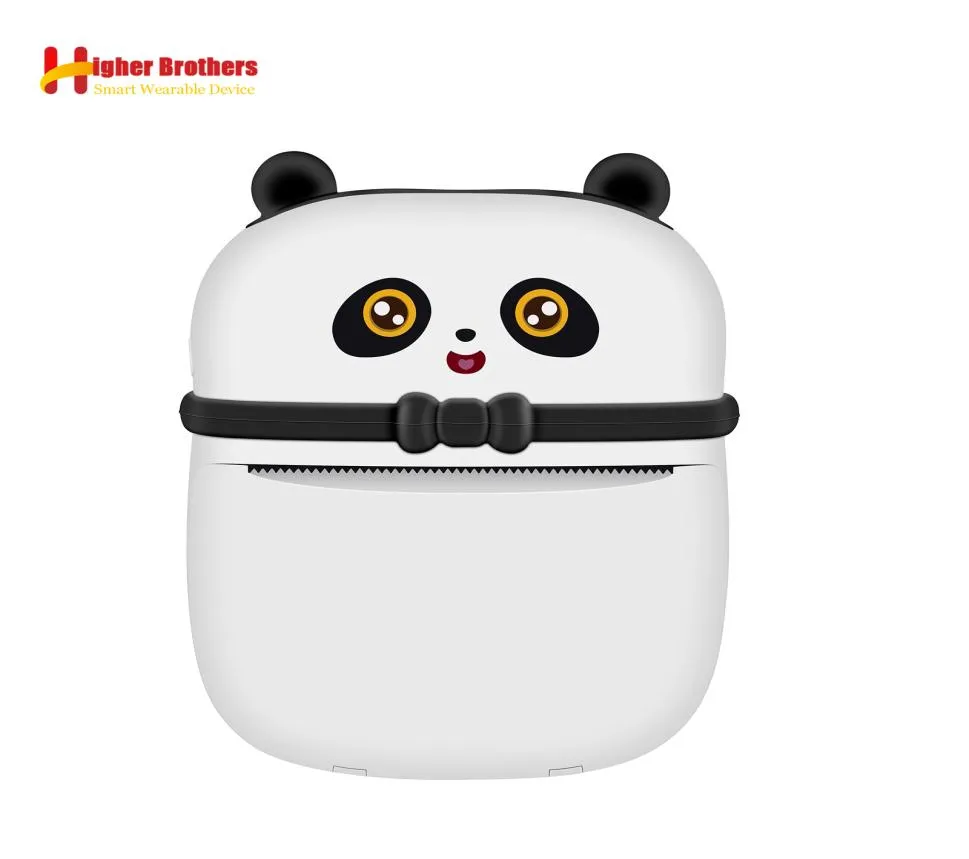 Portable Mini Panda Po Printer Wireless Thermal Bluetooth Mobiltelefonkontroll PO Label Memo -felproblem Skrivare6809110