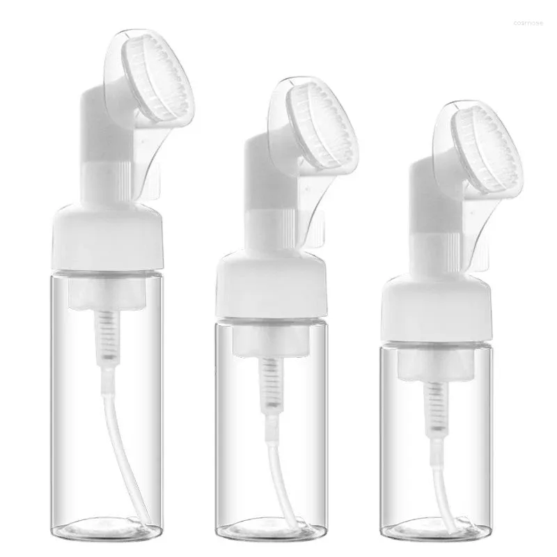 Liquid Soap Dispenser Foam Bottle Innovative Easy To Use Versatile Convenient Hygienic Silicone Brush Head Pump Mousse For Cosmetics