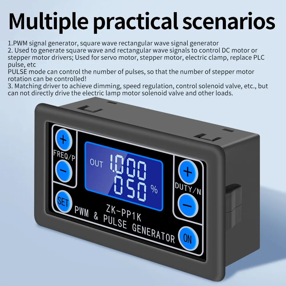 GGBR  2X PWM Pulse Frequency Duty Cycle Adjustable Square Wave Signal Generator Module 1hz 150khz Signal Generator Lcd Display I347901084 - View #4