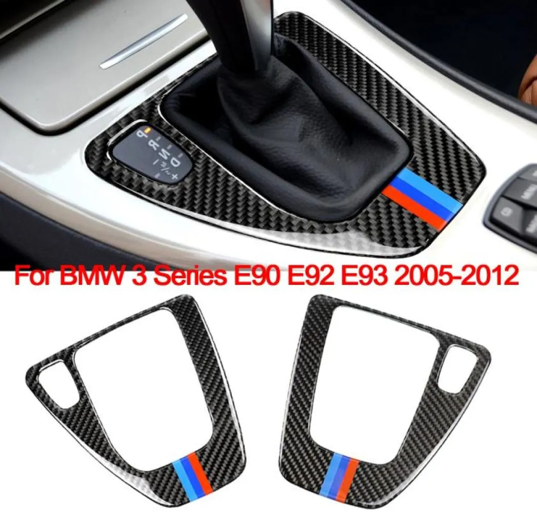 CAR Interiör Center Control Gear Shift Panel Cover Stickers LHD RHD Coliber Car Accessories for BMW E90 E92 E93 3 Series7751809