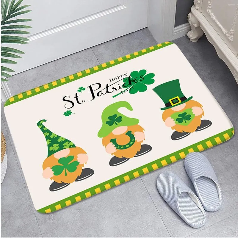 Carpets St. Patrick's Welcome Dormats Home Decor Carpet salon lavable salle de bain sans glissement.