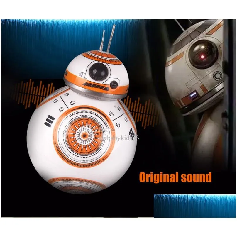 Electric/RC Aircraft Funny Toy Space War Minifig BB8 Figure Model Smart Robot Dance Spinning Ball Light Kid Star Devastator för Boy DHBGH