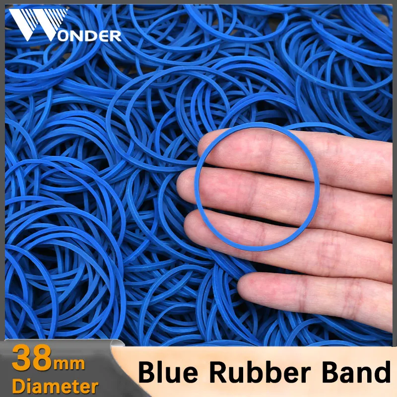 50-500pcs blu elastici bande di elastico anello di gomma Office Respuglio di articoli di cartoleria Forniture scolastiche Diametro 38 mm