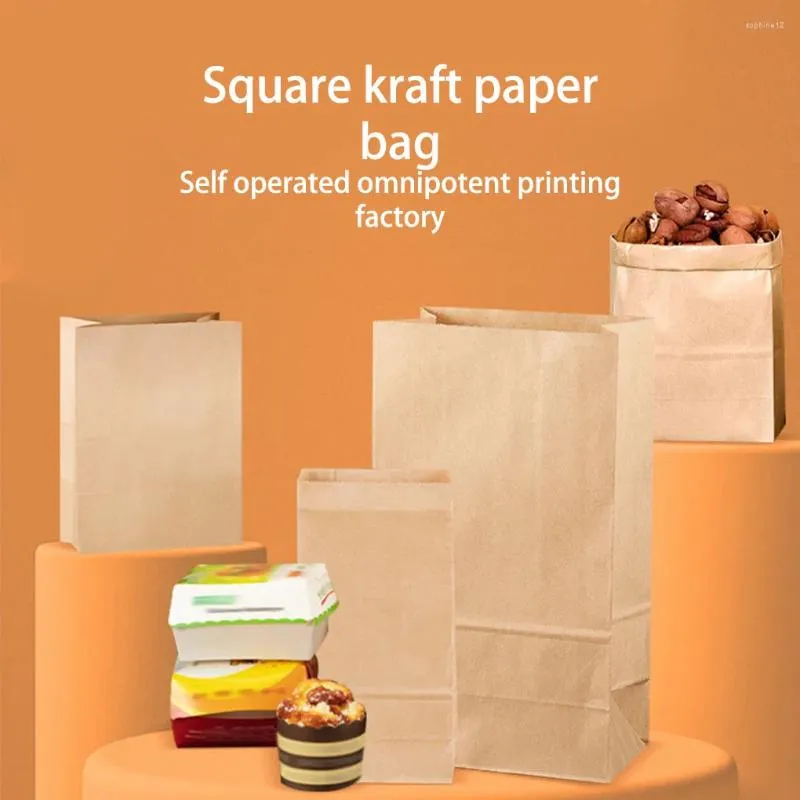 Gift Wrap Toast Bread Storage Bag Portable Paper Pastry Loaf Pack Multi-purpose Cookies Packing Home Kitchen Bakery Medium Thicken