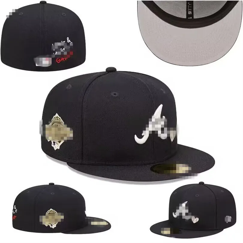 Ny designerstorlek klassisk fit hatt baseball hatt vuxna basebolllag män och kvinnors helt stängda passform 7-8 C19