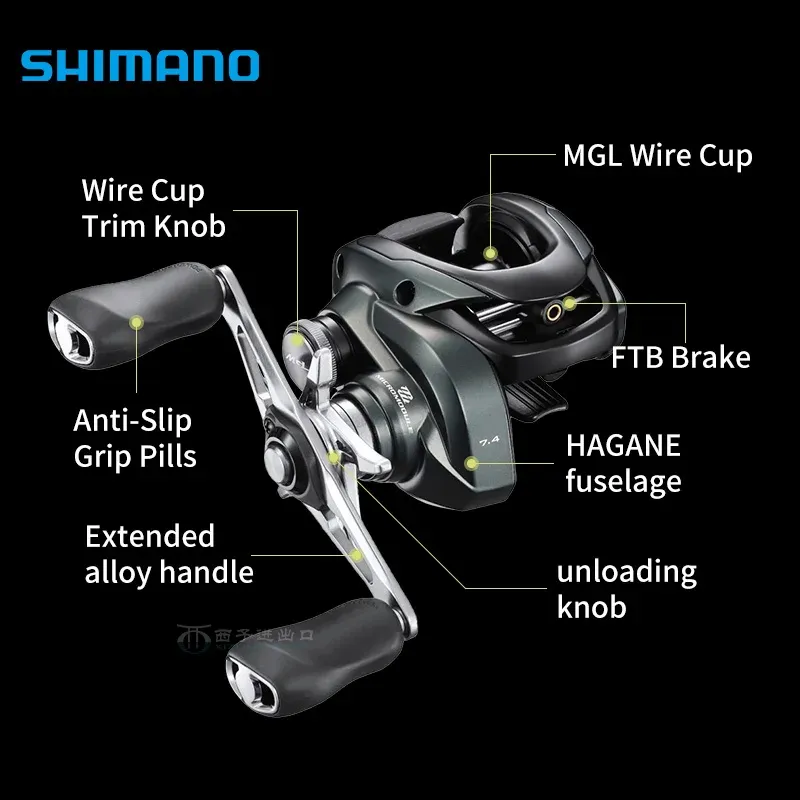 Shimano CURADO MGL FISHING reel in - Original Micromodule