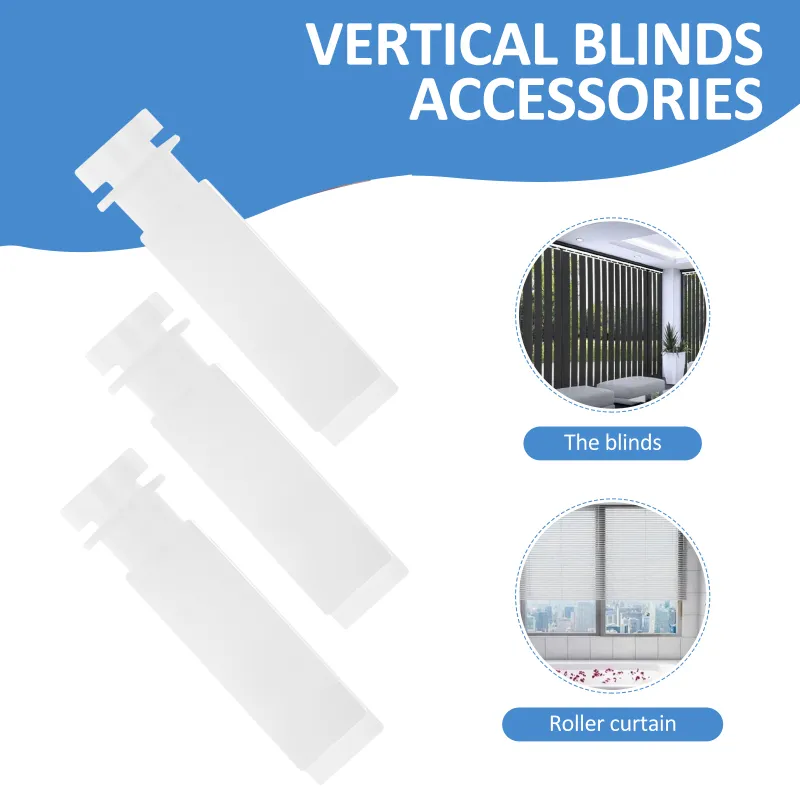 12Sets Repair Vertical Blinds Pulley Vertical Blinds Accessory White Blind Stems